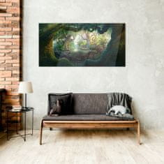 COLORAY.SK Skleneny obraz Fantasy lesné voľne žijúcich živočíchov 100x50 cm