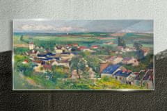 COLORAY.SK Sklenený obraz Auvers panoramatický výhľad 120x60 cm