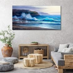 COLORAY.SK Obraz Canvas Pobrežie vĺn oceánu 140x70 cm