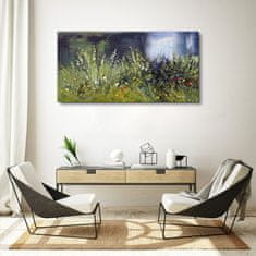 COLORAY.SK Obraz canvas Rieka kvety Tráva 120x60 cm