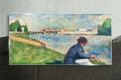 COLORAY.SK Sklenený obraz Vodné ľudia maľovanie 100x50 cm