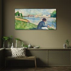 COLORAY.SK Sklenený obraz Vodné ľudia maľovanie 100x50 cm