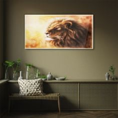 COLORAY.SK Skleneny obraz Abstraktné zvieracie mačka leva 100x50 cm