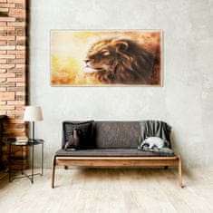 COLORAY.SK Skleneny obraz Abstraktné zvieracie mačka leva 100x50 cm
