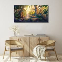 COLORAY.SK Obraz canvas Fantasy forest river kvety 120x60 cm