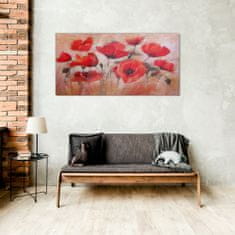COLORAY.SK Skleneny obraz Maľba maki kvety 100x50 cm