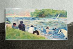 COLORAY.SK Sklenený obraz Vodné prírodné ľudia 120x60 cm