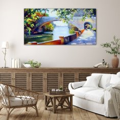 COLORAY.SK Skleneny obraz Strom riečny 140x70 cm