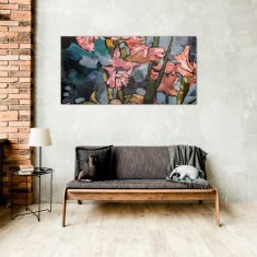 COLORAY.SK Skleneny obraz Moderné kvety 100x50 cm