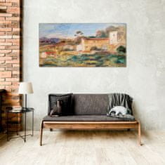 COLORAY.SK Skleneny obraz Abstrakcie dedinských domov 100x50 cm