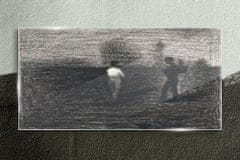 COLORAY.SK Sklenený obraz Moderné roľníkov seurata 120x60 cm