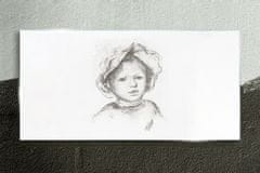COLORAY.SK Skleneny obraz Kreslenie náčrtok dieťaťa 140x70 cm