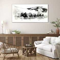 COLORAY.SK Skleneny obraz Abstrakcie púštne zvieratá 140x70 cm