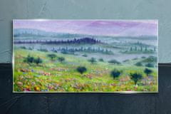 COLORAY.SK Skleneny obraz Maľovanie stromy krajina 120x60 cm