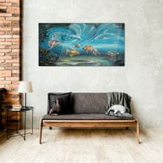 COLORAY.SK Skleneny obraz Maľovanie zvierat ryby 100x50 cm