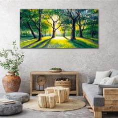 COLORAY.SK Obraz canvas Las opúšťa slnka 140x70 cm