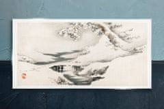 COLORAY.SK Sklenený obraz Zimné snehová rieka 120x60 cm