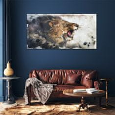 COLORAY.SK Skleneny obraz Abstrakcie živočíšneho leva 120x60 cm