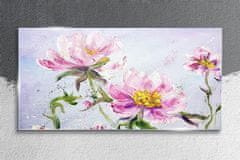COLORAY.SK Skleneny obraz Maľovanie kvety pivonky 140x70 cm