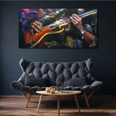 COLORAY.SK Obraz canvas Abstrakcie gitarové hudby 140x70 cm