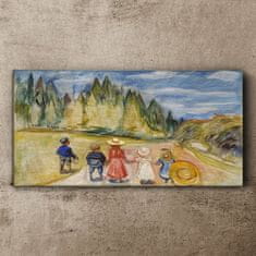 COLORAY.SK Obraz Canvas Rozprávkový les Edvard Munch 140x70 cm