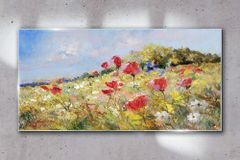 COLORAY.SK Skleneny obraz Abstrakcie kvety príroda 140x70 cm