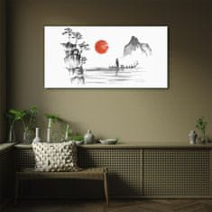 COLORAY.SK Skleneny obraz Japonsko tradičné maľba 100x50 cm