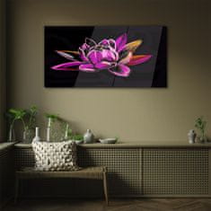 COLORAY.SK Skleneny obraz Abstrakcie kvety 100x50 cm