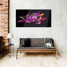 COLORAY.SK Skleneny obraz Abstrakcie kvety 100x50 cm