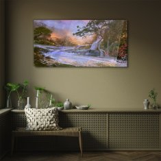 COLORAY.SK Skleneny obraz Maľovanie prírody 100x50 cm