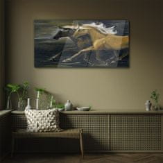 COLORAY.SK Skleneny obraz Abstrakcie zvierat kone 100x50 cm