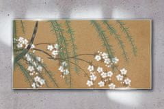 COLORAY.SK Sklenený obraz Konáre stromov listy kvety 100x50 cm