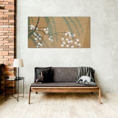 COLORAY.SK Sklenený obraz Konáre stromov listy kvety 100x50 cm