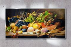 COLORAY.SK Skleneny obraz Hrozno broskyne apple 120x60 cm