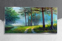 COLORAY.SK Skleneny obraz Lesné strom voľne žijúcich živočíchov 100x50 cm