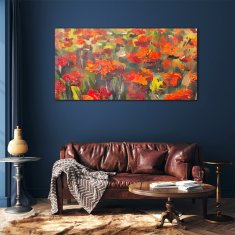 COLORAY.SK Skleneny obraz Maki kvety maľovanie 120x60 cm