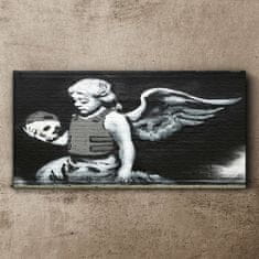 COLORAY.SK Obraz Canvas Anjel Brnenie Banksy 100x50 cm