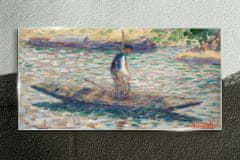 COLORAY.SK Sklenený obraz Rybár seurata 120x60 cm