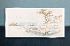 COLORAY.SK Sklenený obraz Sea tree vtákov cesta 100x50 cm