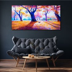 COLORAY.SK Obraz canvas Park strom listy jeseň 140x70 cm