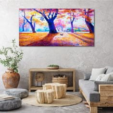 COLORAY.SK Obraz canvas Park strom listy jeseň 140x70 cm