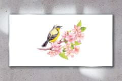 COLORAY.SK Skleneny obraz Abstrakcie vtákov kvety 100x50 cm