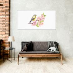 COLORAY.SK Skleneny obraz Abstrakcie vtákov kvety 100x50 cm