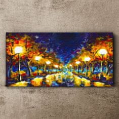 COLORAY.SK Obraz Canvas Nočné maľba lucerna 100x50 cm