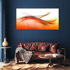 COLORAY.SK Skleneny obraz Abstrakcie oranžové vlny 120x60 cm