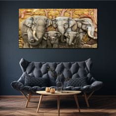 COLORAY.SK Obraz canvas Zvieratá stromov slonov 140x70 cm