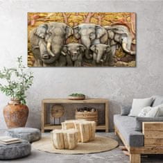 COLORAY.SK Obraz canvas Zvieratá stromov slonov 140x70 cm