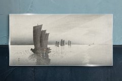COLORAY.SK Sklenený obraz Ázie mora loďou obloha 120x60 cm