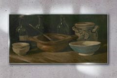 COLORAY.SK Skleneny obraz Keramika fľašu van gogh 140x70 cm