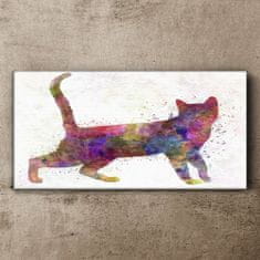 COLORAY.SK Obraz na plátne Abstraktné zvieracie mačka 140x70 cm